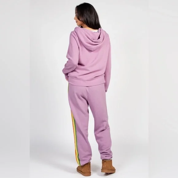 Aviator Nation 5 Stripe Hoodie Zip up Sweatshirt ๐๐ size XL - Picture 5 of 16